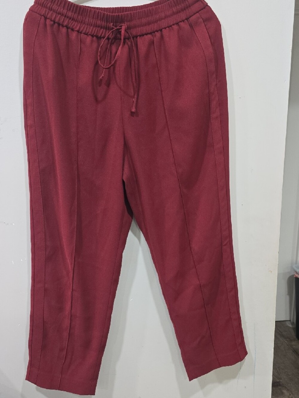 Express Burgundy Drawstring Pants Size  M